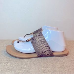 C est.  1946 Faux Snake Skin Sandals